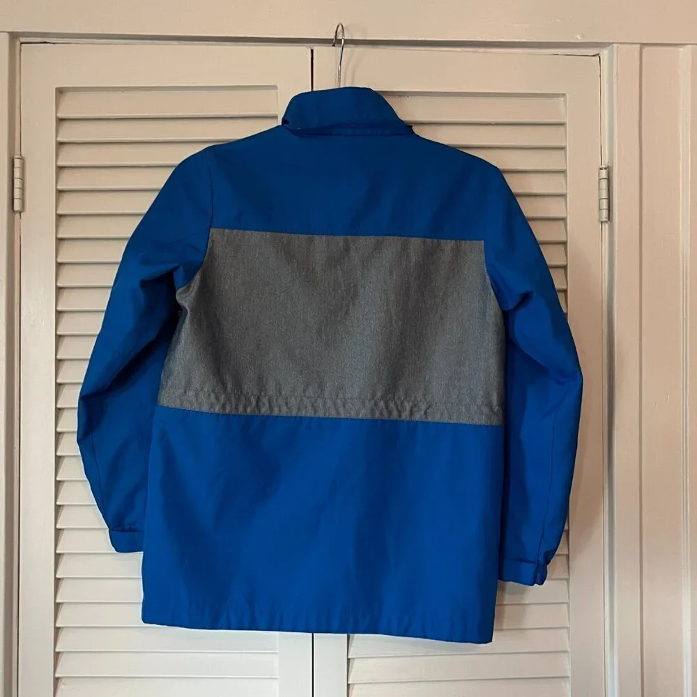 BlackYak snow jacket shell size 155 blue grey kids boys